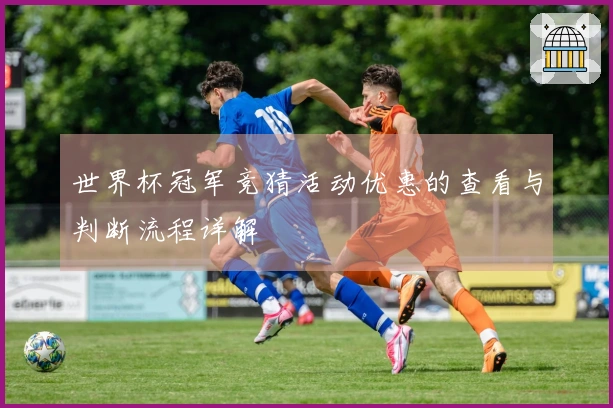 世界杯冠军竞猜活动优惠的查看与判断流程详解