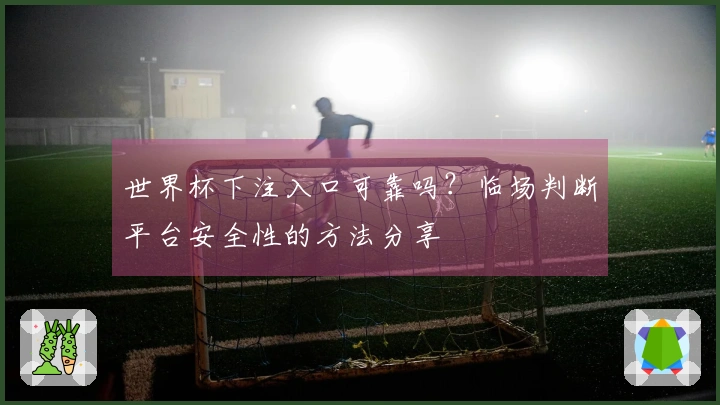 世界杯下注入口可靠吗？临场判断平台安全性的方法分享